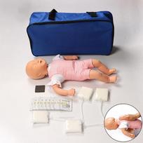 Kūdikio infarkto modelis Kūdikio kvėpavimo takų obstrukcijos mokymo manekenas CPR manekenas Medicininė mokymo priemonė gray
