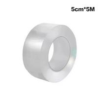 3M/5M/10M Vienpusė lipni nano juosta, atspari vandeniui ir dėmėms, virtuvės, vonios kriauklės sandarinimo juosta, skaidri juosta 5M white