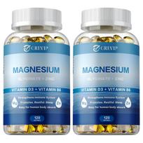 Magnesium Glycinate with Zinc, Vitamin D3 & B6 120 Softgels — Mineral Support, Immune Support, Daily Wellness 120*2