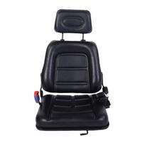 Universali krautuvo sėdynė su reguliuojamu atlošu, galvos atrama, saugos diržu, ergonomiška traktoriaus sėdynė savivartei, žoliapjovei, ratiniam krautuvui Without armrests