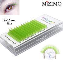 Spalva, priauginimas, dirbtinės blakstienos, purpurinis orchidėjų galas 0,07 mm, C/D, mišrus ilgis, makiažas, priauginimas. MIX(8-15mm)--0.07mm--C gray