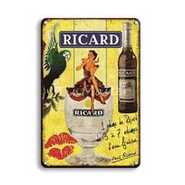 Ricard Alaus Metalinis Skardinis Ženklas Vintažinis Havana Club Plakatas Metaliniai Ženklai Antikvarinis Airiškas Baras Kavinė Virtuvės Meno Sienų Namų Dekoras 20x30cm
