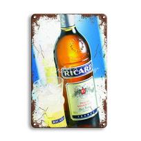 Ricard Alaus Metalinis Skardinis Ženklas Vintažinis Havana Club Plakatas Metaliniai Ženklai Antikvarinis Airiškas Baras Kavinė Virtuvės Meno Sienų Namų Dekoras 20x30cm