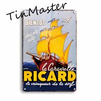Ricard Alaus Metalinis Skardinis Ženklas Vintažinis Havana Club Plakatas Metaliniai Ženklai Antikvarinis Airiškas Baras Kavinė Virtuvės Meno Sienų Namų Dekoras 20x30cm