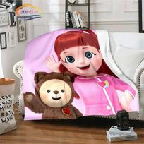 3D animacinis serialas Rainbow Ruby Vaikams skirta antklodė Lulu ir meškiukas miela Pažintinė nuotykių animacija Flanelė 180x230cm