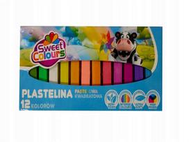 Plastelinos rinkinys vaikams, 12 pastelinių spalvų, minkšta