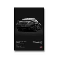 Žinomi automobiliai TRX HELLCAT Drobės Sienos Meno Spaudiniai Plakatas R/T 400 GIULIA QV Dekoratyvinis Sieninis Paveikslas Modernus Namų Dekoravimas Gimtadienio Dovana Be Rėmo 20X30cm Unframed