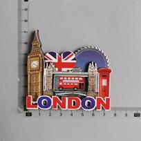 Britiški šaldytuvo magnetukai Londono autobusas Big Benas Mančesteris Vindzoras Oksfordas Meškiukas Anglija Magnetiniai šaldytuvo lipdukai Kolekcija Dovanos
