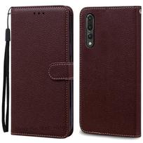 Dėklas Huawei P20, Dėklai Huawei P20 Pro, Coque Huawei P20 Pro, Odinis piniginės tipo atverčiamas dėklas Huawei P 20 Pro, Etui For Huawei P20 Pro kava