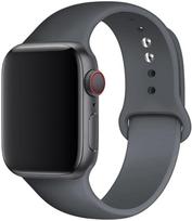 Silikoninis dirželis Apple Watch Band SE-10 42/46mm 44/45mm 38/40/41mm apyrankė iwatch Serie 9 8 7 6 5 4 3 ultra 2 49mm 38 40 41 mm M-L pilka spalva