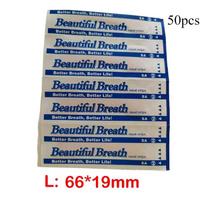 50 vnt. Breathe nosies juostelių Teisingas būdas Stop knarkimas Anti-knarkimo juostelės Lengviau Geriau Kvėpuoti Sveikatos priežiūra 50pcs