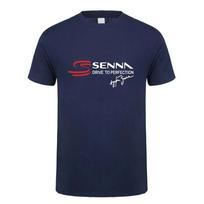 Ayrton Senna Marškinėliai Vyrams Trumpomis Rankovėmis Medvilniniai Senna Drive To Perfection Marškinėliai Viršus Marškinėliai L gray