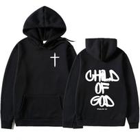 Dievo Dievas Biblija Krikščioniškas Religinis Jėzus Grafinis Spaudinys Hoodies Vyriški Populiarus Drabužis Per dydį Aukštos Kokybės Džemperiai Streetwear M black