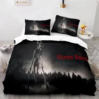 3D Print Siren Head Bedding Set Duvet Cover Sheet Printed Bed Set Pillowcase Bed Full Queen King Size Comforter Bedroom EU SuperKing 260x220