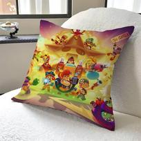 Karštas žaidimas B-BRAWL Biuro pagalvės užvalkalas Automobilio pagalvės užvalkalas 45X45CM Juosmens pagalvės užvalkalas Sofos pagalvės užvalkalas 12x12Inch brown