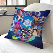 Karštas žaidimas B-BRAWL Biuro pagalvės užvalkalas Automobilio pagalvės užvalkalas 45X45CM Juosmens pagalvės užvalkalas Sofos pagalvės užvalkalas 12x12Inch