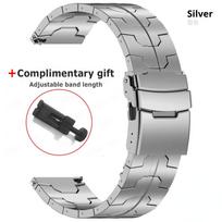 20 mm 22 mm titano apyrankė Huawei Watch GT6/5/4/3 Pro 46 mm Ultimate2 laikrodžio dirželis Amazfit GTR 4 47 mm, Samsung Galaxy 7 6 4 5 vyriškam laikrodžiui Universal 20mm sidabras