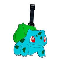XL PVC Silikoninė Bagažo Etiketė Su Žavingais Pokemonų Animaciniais Veikėjais Bulbasaur green