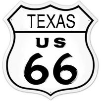 Vintažinis Route 66 kvadratinis metalinis skardinis ženklas Garažo Namų Baro Dekoras 20x20cm white