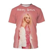 Vasaros Britney Spears 3D spausdinimo marškinėliai Streetwear vyrams moterims laisvalaikio per dideli apvalios apykaklės trumpomis rankovėmis marškinėliai viršūnės drabužiai L brown