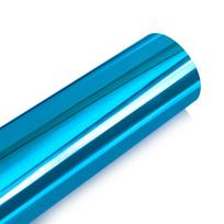 152*30/40/50cm Blizgi chromuota veidrodinė vinilinė plėvelė wrap automobiliui folijos lakštas automobilio lipdukas su oro burbuliukų pašalinimu kompiuterio dangtelio priedai 152x30cm šviesiai mėlyna spalva