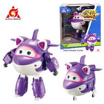 Super Wings S8 5 coliai NAUJAS JETT Transformuojamas Deformuojamas Transformuojasi iš Lėktuvo į Robotą per 10 Žingsnių Veiksmo Figūrėlės Vaikų Žaislai pink