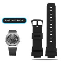 Dirželiai laikrodžiams Casio G-Shock GM-2100 GM-S2100 GA-2100 GM-5600/GA5600 silikoniniai vyriški sportiniai vandeniui atsparūs Laikrodžių priedai dirželis 16mm black