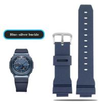 Dirželiai laikrodžiams Casio G-Shock GM-2100 GM-S2100 GA-2100 GM-5600/GA5600 silikoniniai vyriški sportiniai vandeniui atsparūs Laikrodžių priedai dirželis 16mm gray
