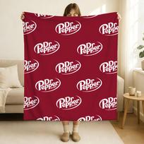 Prekės ženklas Dr Pepper gaivusis gėrimas Antklodė Minkšta ir draugiška odai Sofa-lova Poilsio patiesalas Visų sezonų antklodė 100x150cm