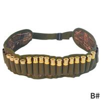 Taktinis 30 šovinių Bandolier diržas 12 kalibro šovinių dėklas Medžioklės šautuvo šovinių juosmens diržo laikiklis Airsoft priedai Black
