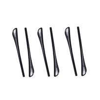 3 Pairs/Set Silicone Non-Slip Glasses Leg Covers Non-Slip Ear Hook Bracket Sunglasses Glasses Leg Temple Covers Earmuffs black