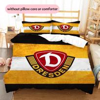 Dynamo Dresden Rašto Lovos Patalynės Antklodės Komplektas Namų Dekoras Dovana (1 * antklodės užvalkalas + 2 * pagalvės užvalkalai be šerdies) 135x200cm