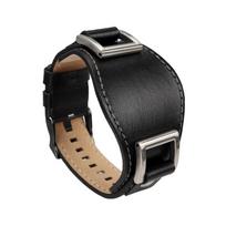 Karvės odos dirželis Fossil JR1157 laikrodžiui 24mm Vyriškas laikrodžio dirželis Aukštos kokybės odos apyrankė Retro stilius Juoda Ruda 24mm black