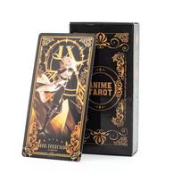 Klasikinis Tarot kortų rinkinys 78 vnt. Lengvas pradedantiesiems Likimo Būrimas Partijos Stalo Žaidimas Žaislas black