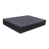 , Anti-vibracinis kilimėlis, Garso izoliacija Neslystantis Smūgio absorbatorius sporto salei, 20cmx30cmx5.2cm gray