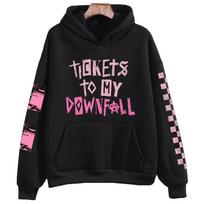 Bilietai Metinių Hoodie Raperis Mgk Megztinis Harajuku Hip Hop Megztinis Viršutiniai Drabužiai Megztiniai Gerbėjų Dovana Drabužiai Unisex Aukštosios Gatvės M juoda
