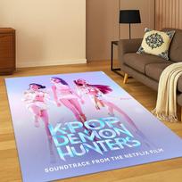 Kpop Demonas Medžiotojai Rumi Mira Zoey Muzika Animacinis Kilimas Kilimas Miegamojo Svetainės Sofos Namų Dekoras, Neslystantis Grindų Kilimėlis Dovana 80x120cm
