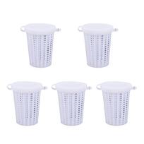 5Pcs Fishing Baits Cage Fish Baits Feeder Basket Holder Plastic Baits Bucket Swim Feeder Basket Fishing Tool Enduring balta