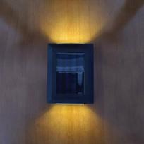 1Pc Solar Wall Lamp Outdoor Decoration Garden Courtyard Household Wall Lamp Large Upper and Lower Luminous Outdoor Decorative Wall Lamp
