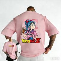 Dragon Ball Trendy Hot Items Anime Cotton Tshirt 2026 Summer New Bulma Printed Mens Womens Trendy Casual Parent Child Top XL gray