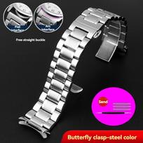 Nerūdijančio plieno dirželis Casio MTP-1375 EFV-540 500 EFS-S510 EFR-303 Universa Metalinis laikrodžio dirželis 20mm 22mm Apyrankė 18mm gray