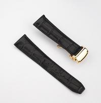 Moterų apyrankė MAURICE LACROIX Eliros vyriškam laikrodžiui Oda Veršio oda Odinė apyrankė 20mm 22mm Natūralios odos laikrodžio dirželis 22mm black