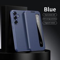 Atverčiamas dėklas Samsung Galaxy A56 A36 A16, su langeliu, atsiliepimas į skambutį be atvertimo, išmanusis, PU odos dėklas Funda Galaxy A16 gray