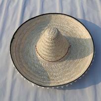 Platus kraštas Meksikietiški šiaudiniai skrybėlės Panama Kibiras Karnavalo Sombrero Lauko Meksikietiškas vakarėlio skrybėlė Vyrams Moterims White 53cm gray