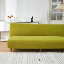 Pliušinis sulankstomas sofos lovos užvalkalas Velvet Storas Slipcover Dėklas berankei sofos lova paklodė Kušetės užvalkalas Elastingas Futon užvalkalas žiemai S(160-185CM)