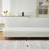 Pliušinis sulankstomas sofos lovos užvalkalas Velvet Storas Slipcover Dėklas berankei sofos lova paklodė Kušetės užvalkalas Elastingas Futon užvalkalas žiemai S(160-185CM)