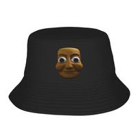 Hatwear Tung Tung Tung Sahur Accessories Bucket Hat Street Unisex Sun Hat Funny Italian Brainrot Meme Bob Fishing Cap Vacation One Size black