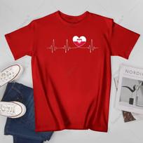 Unisex Unisex Poland Flag Polska Heartbeat I Love In Heart Tshirt Tees T Shirts WoUnisex Boys 100 Cotton TShirt M red