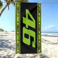1pc V-Valentino R-Rossi 46 MotoGP Beach Towel Microfiber Soft Quick Dry VR46 Racing Print Bath Towel for Fans Swimming Outdoor 70cmx140cm(27x55inch)