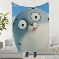 Animacinis mielas S-SealookS pledas Minkštas šiltas pliušinis užklotas Super vaikiški žaislai Lova Sofa Automobilis Lopšys Size: 100*150cm, Weight: 280 GSM